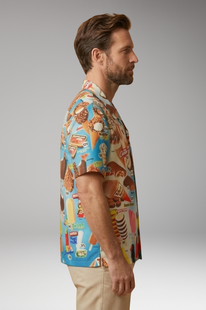 Men's Shirt with all-over printed graphic pattern design for Everyday Wear