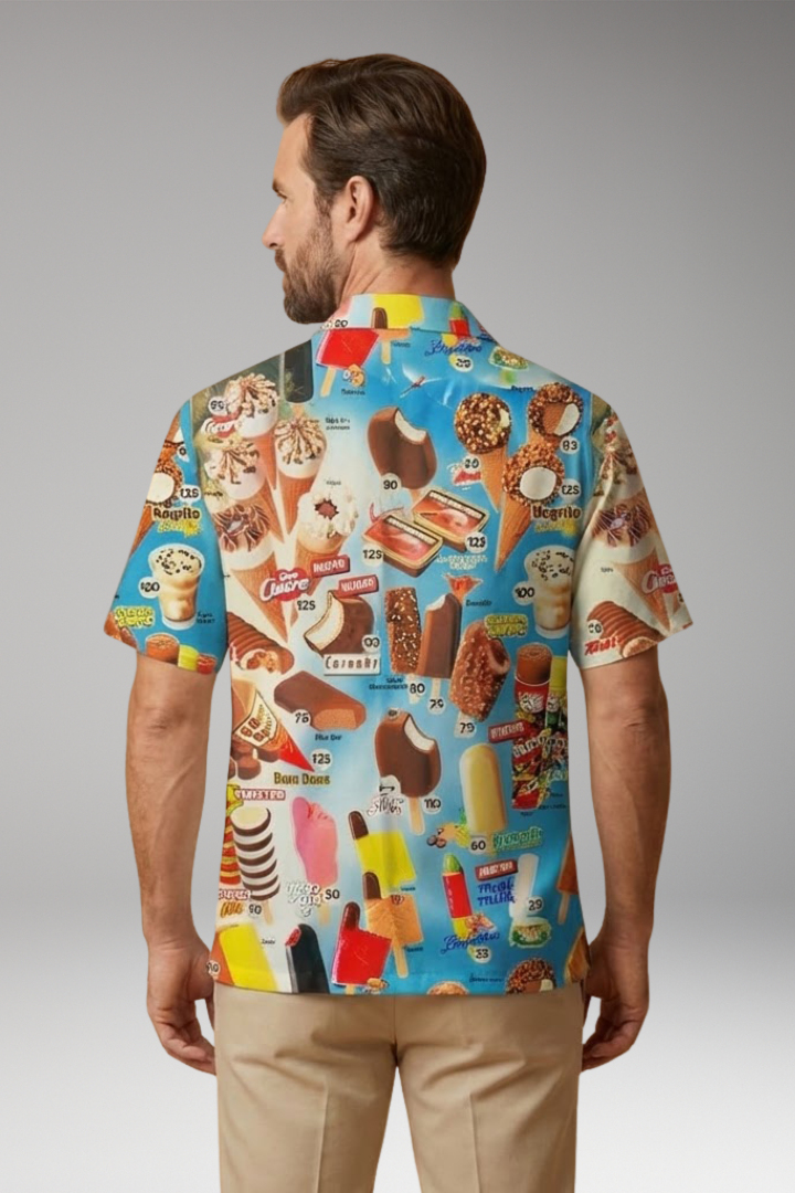 Men's Shirt with all-over printed graphic pattern design for Everyday Wear