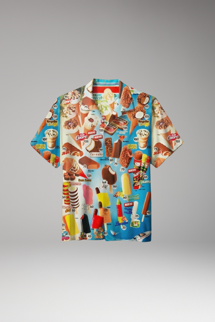 Men's Shirt with all-over printed graphic pattern design for Everyday Wear