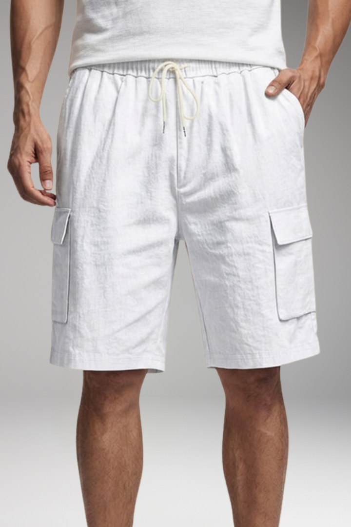 Men's Shorts with Elastic Waistband for Casual Wear