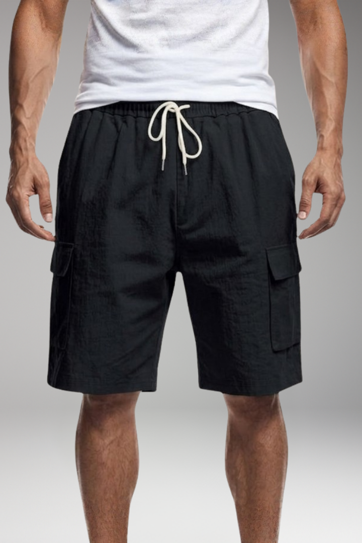 Men's Shorts with Elastic Waistband for Casual Wear
