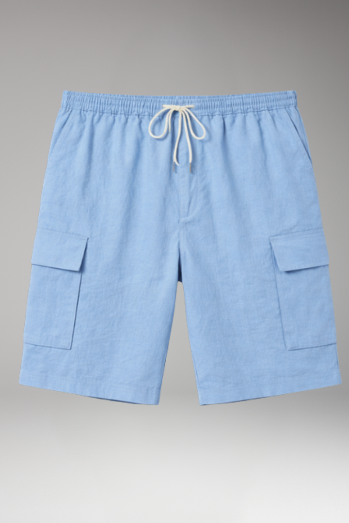 Men's Shorts with Elastic Waistband for Casual Wear