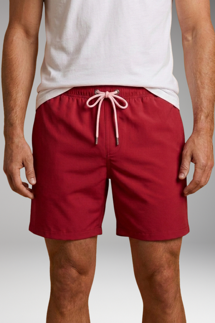 Men's Swim Shorts with Drawstring Closure