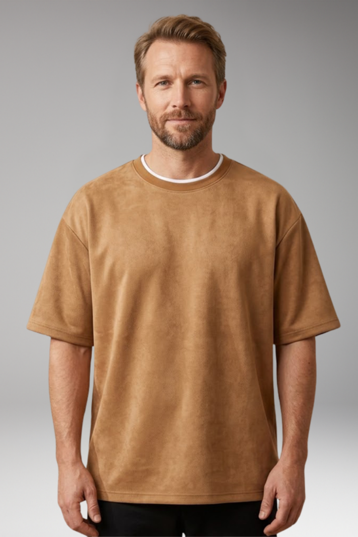 Men's T-Shirt with Oversized Relaxed Silhouette for Casual Wear