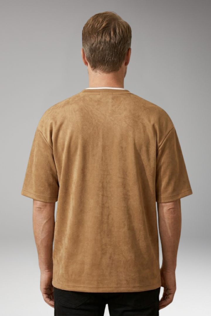Men's T-Shirt with Oversized Relaxed Silhouette for Casual Wear