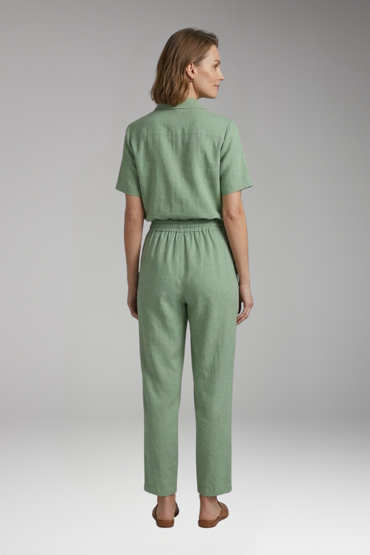 Women's 2-Piece Set with Button Front Closure for Everyday Wear