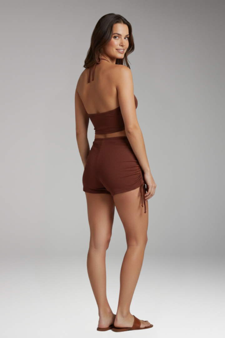 Women's 2-Piece Set with Halter Neckline for Summer