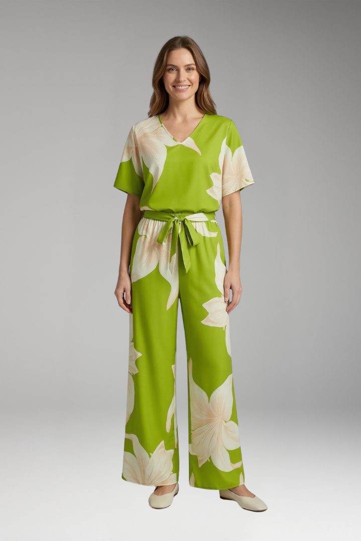 Women's 2-Piece Set with Wide Leg for Summer