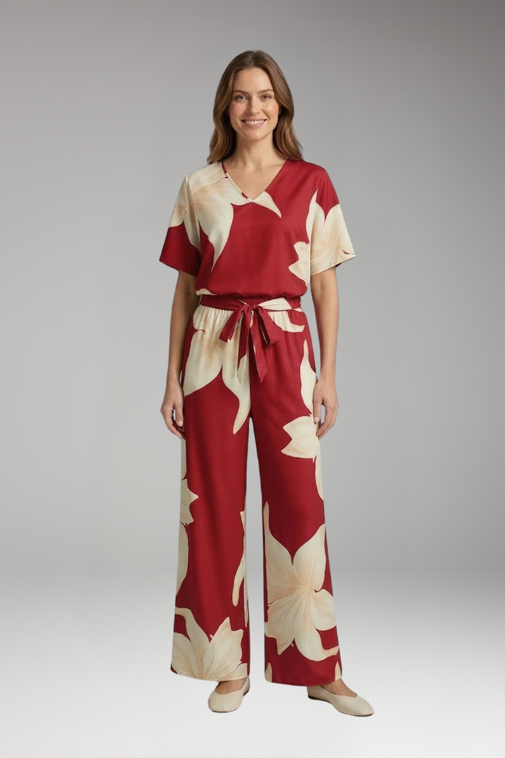 Women's 2-Piece Set with Wide Leg for Summer