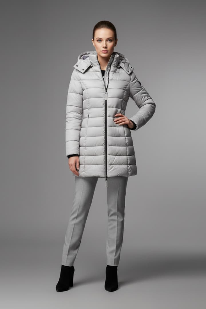 Women's Jacket with Hood and Zipper