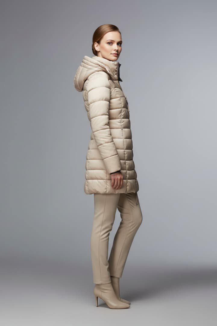 Women's Jacket with Hood and Zipper