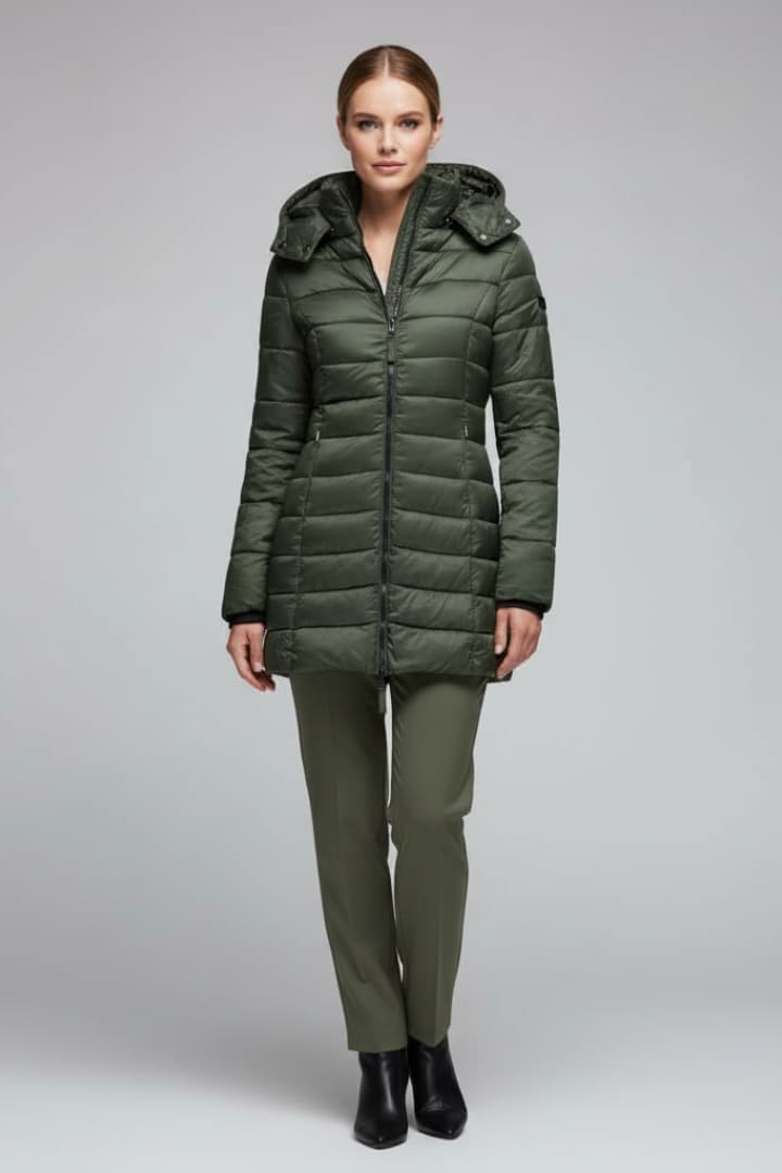 Women's Jacket with Hood and Zipper