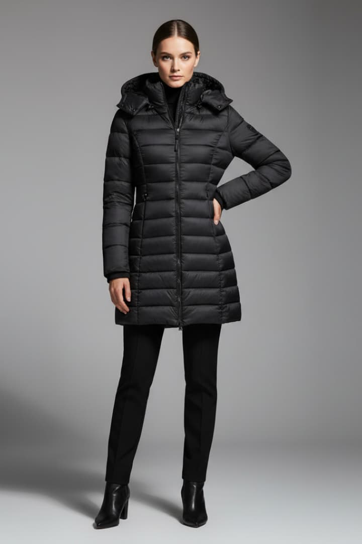 Women's Jacket with Hood and Zipper