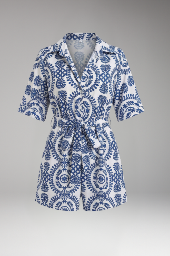 Women's Dress with V-Neckline for Summer