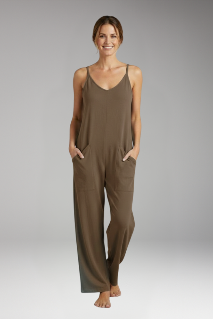Women's Jumpsuit with Shoulder Straps for Everyday Wear