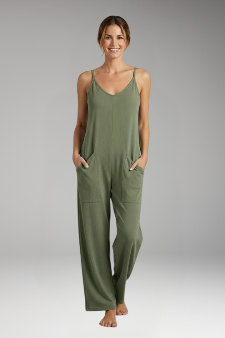 Women's Jumpsuit with Shoulder Straps for Everyday Wear