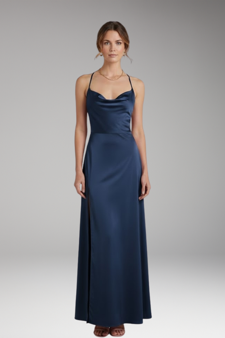 Women's Maxi Dress with Sleeveless Design and Braided Back