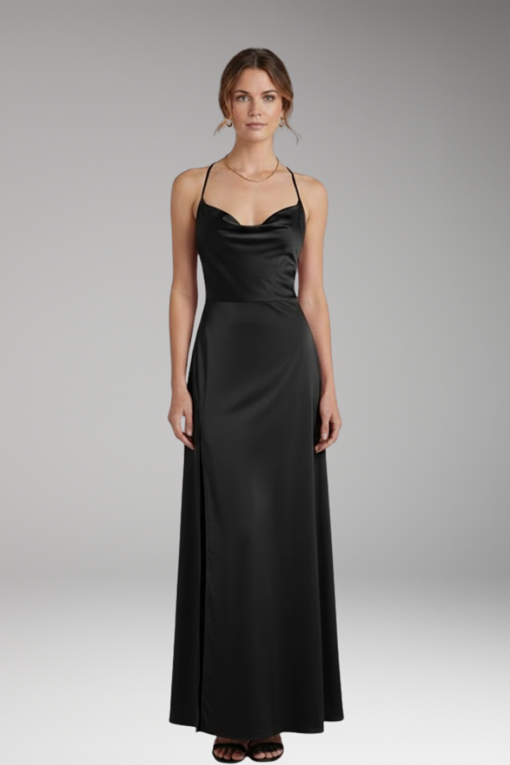 Women's Maxi Dress with Sleeveless Design and Braided Back