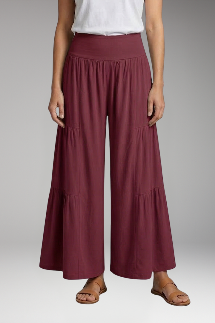 Women's Wide-Leg Trousers with High Waist for Everyday Wear
