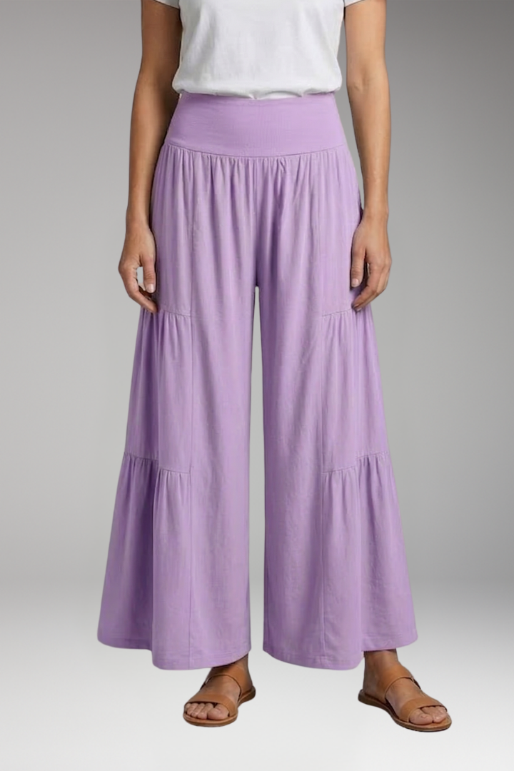 Women's Wide-Leg Trousers with High Waist for Everyday Wear