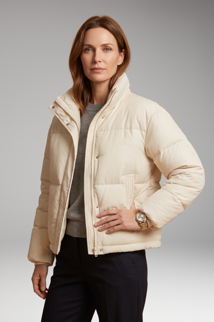 Women's Winter Puffer Jacket with Warm Layering for Cold Weather