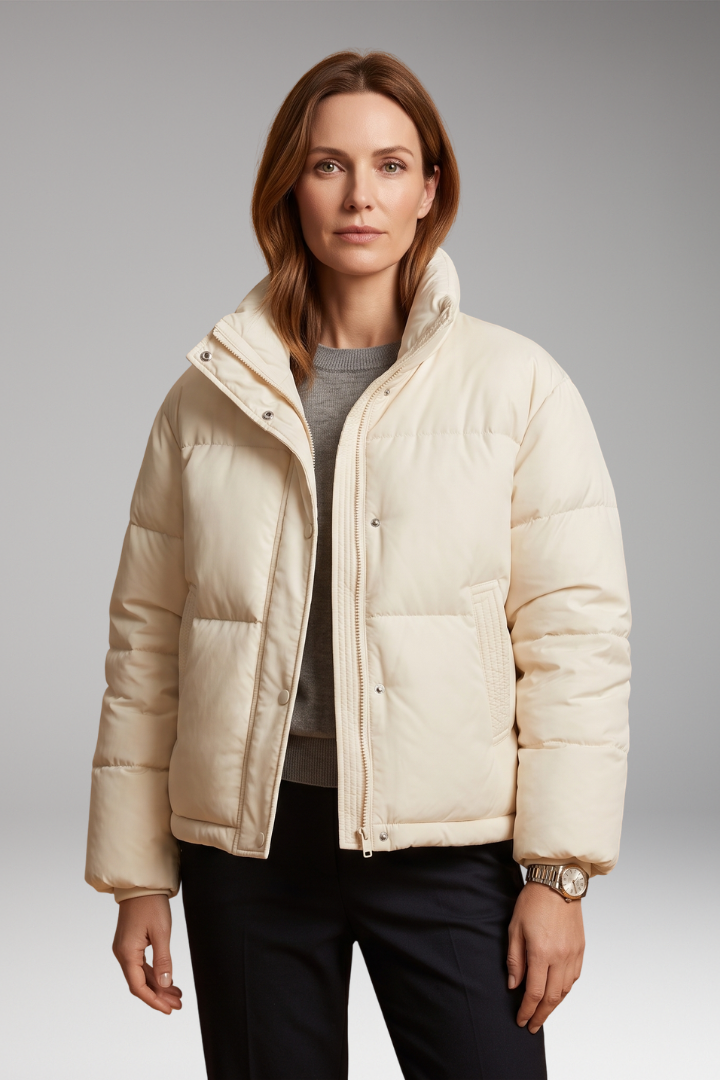 Women's Winter Puffer Jacket with Warm Layering for Cold Weather