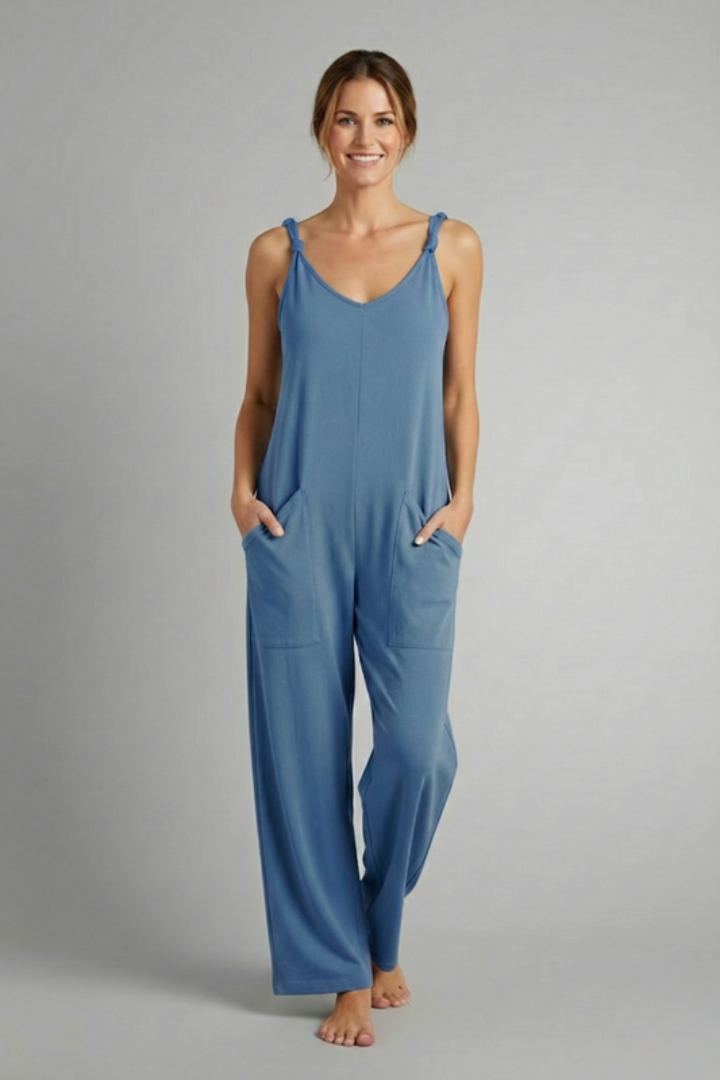 Women's Jumpsuit with Shoulder Straps for Everyday Wear