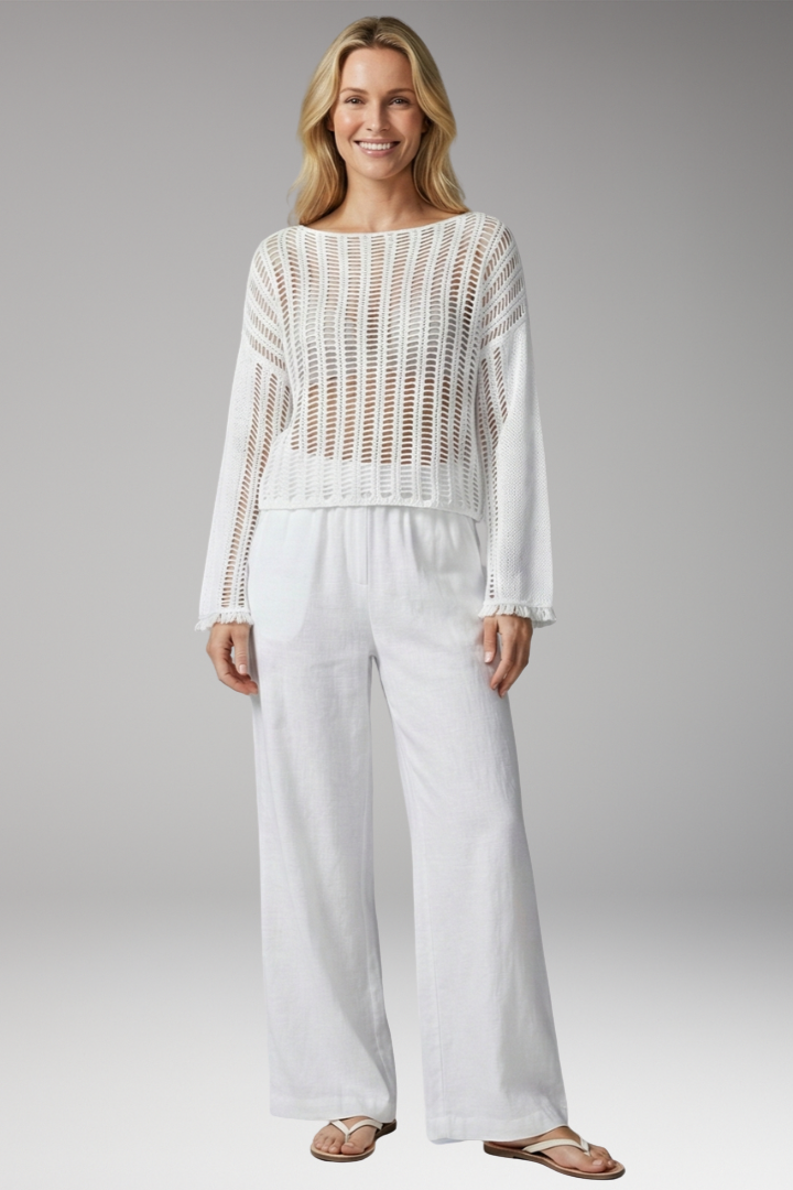 Women's breathable mesh beach top relaxed fit Summer