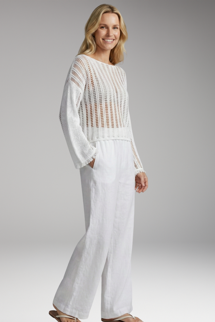 Women's breathable mesh beach top relaxed fit Summer